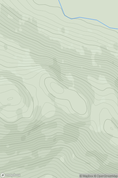 Thumbnail image for Am Binnein [Loch Tay to Perth] showing contour plot for surrounding peak